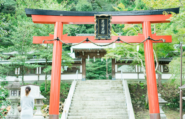 京都の月読神社への戌の日のお参り