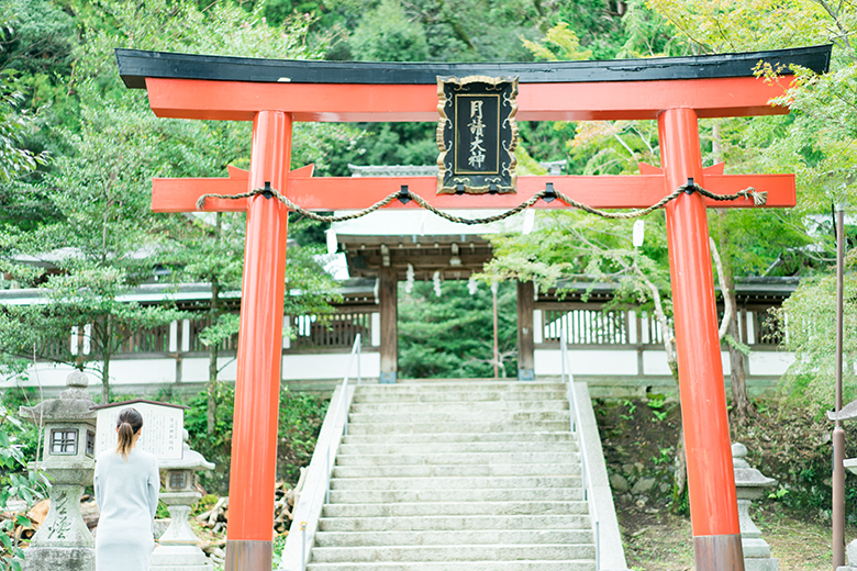 京都の月読神社への戌の日のお参り