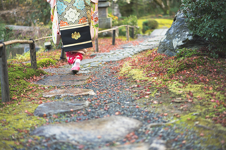 お寺での写真撮影