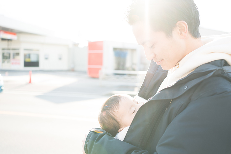 父と子の写真