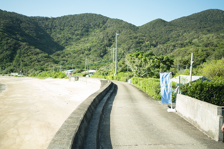 旅先での散歩道