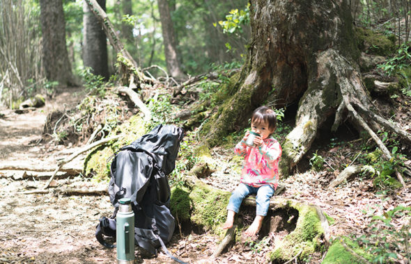 赤ちゃんを連れての山登り